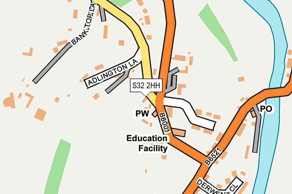 S32 2HH map - OS OpenMap – Local (Ordnance Survey)