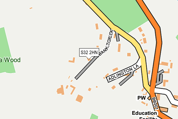 S32 2HN map - OS OpenMap – Local (Ordnance Survey)