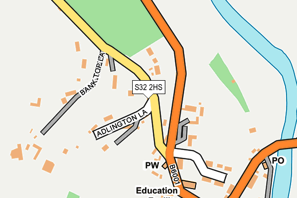 S32 2HS map - OS OpenMap – Local (Ordnance Survey)