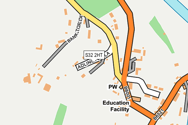 S32 2HT map - OS OpenMap – Local (Ordnance Survey)