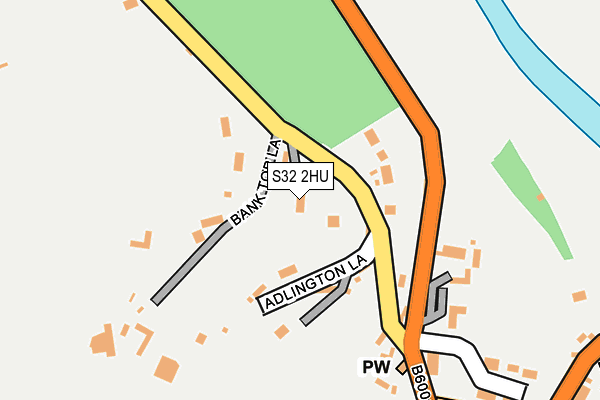 S32 2HU map - OS OpenMap – Local (Ordnance Survey)