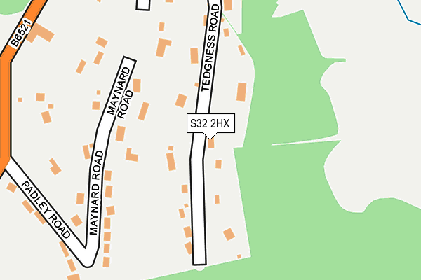S32 2HX map - OS OpenMap – Local (Ordnance Survey)