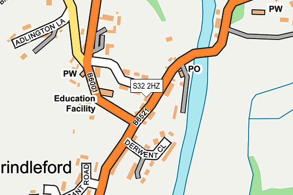 S32 2HZ map - OS OpenMap – Local (Ordnance Survey)