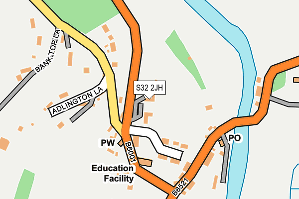 S32 2JH map - OS OpenMap – Local (Ordnance Survey)