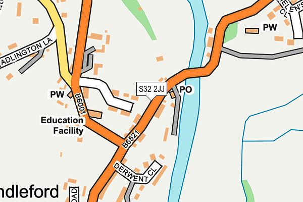 S32 2JJ map - OS OpenMap – Local (Ordnance Survey)