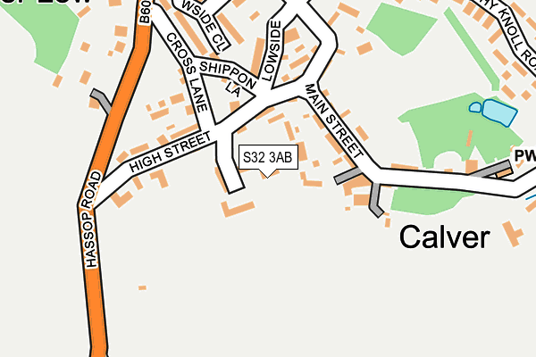 S32 3AB map - OS OpenMap – Local (Ordnance Survey)
