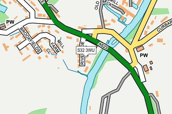 S32 3WU map - OS OpenMap – Local (Ordnance Survey)