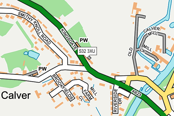 S32 3XU map - OS OpenMap – Local (Ordnance Survey)