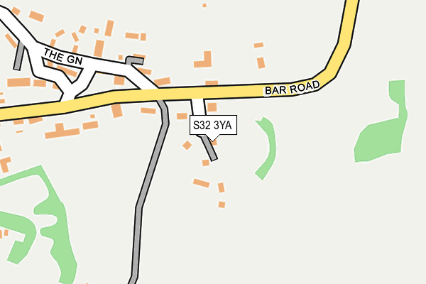 S32 3YA map - OS OpenMap – Local (Ordnance Survey)