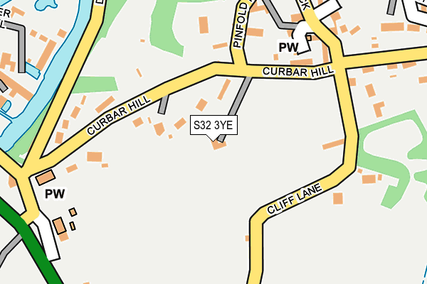 S32 3YE map - OS OpenMap – Local (Ordnance Survey)