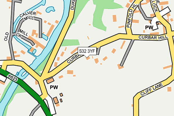 S32 3YF map - OS OpenMap – Local (Ordnance Survey)