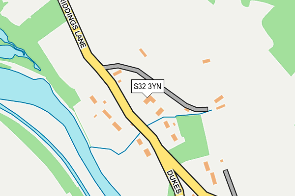 S32 3YN map - OS OpenMap – Local (Ordnance Survey)