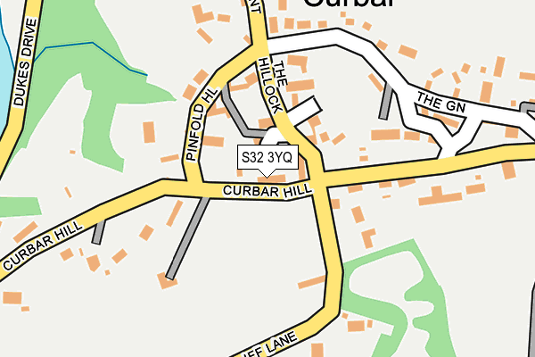 S32 3YQ map - OS OpenMap – Local (Ordnance Survey)