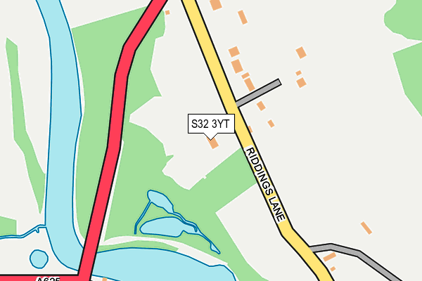 S32 3YT map - OS OpenMap – Local (Ordnance Survey)