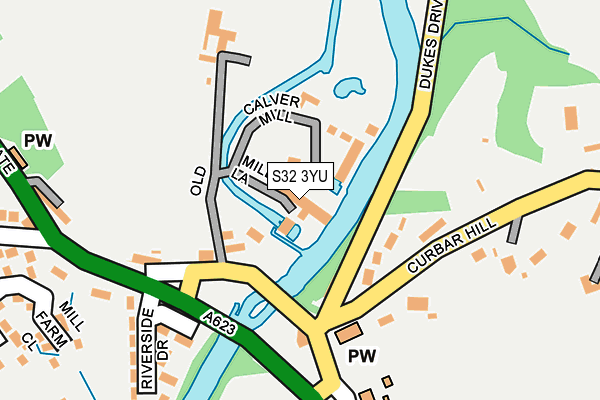 S32 3YU map - OS OpenMap – Local (Ordnance Survey)