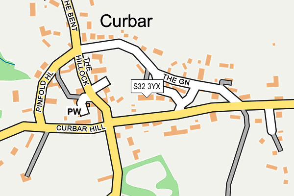 S32 3YX map - OS OpenMap – Local (Ordnance Survey)