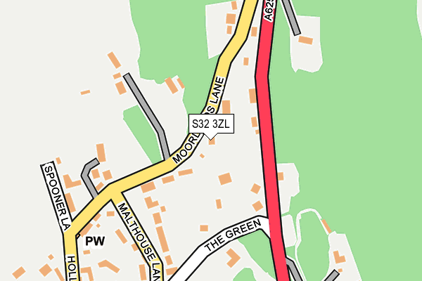 S32 3ZL map - OS OpenMap – Local (Ordnance Survey)