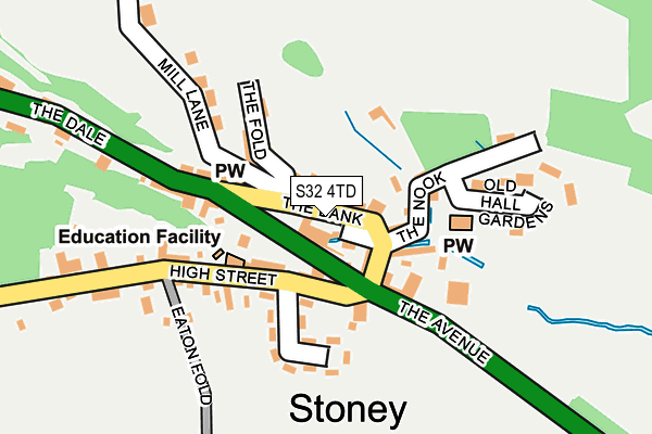 S32 4TD map - OS OpenMap – Local (Ordnance Survey)