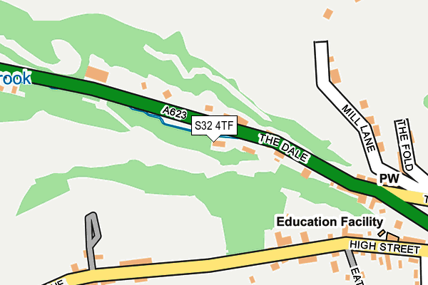 S32 4TF map - OS OpenMap – Local (Ordnance Survey)