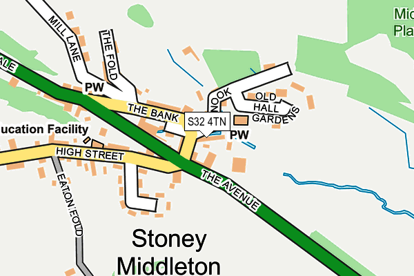 S32 4TN map - OS OpenMap – Local (Ordnance Survey)