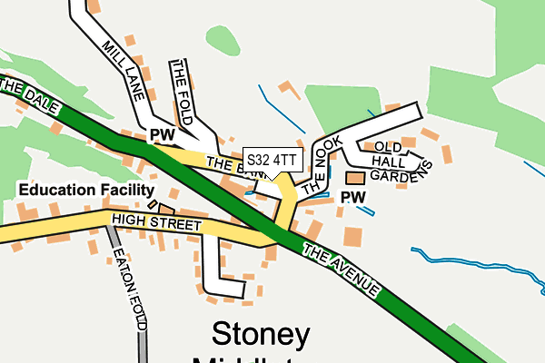 S32 4TT map - OS OpenMap – Local (Ordnance Survey)