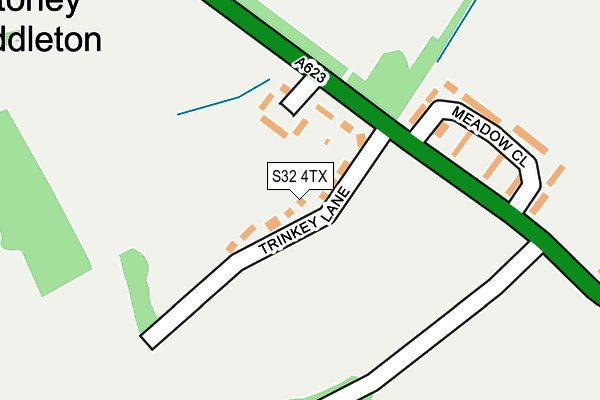 S32 4TX map - OS OpenMap – Local (Ordnance Survey)