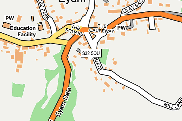 S32 5QU map - OS OpenMap – Local (Ordnance Survey)