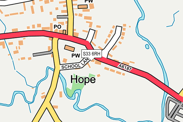 S33 6RH map - OS OpenMap – Local (Ordnance Survey)