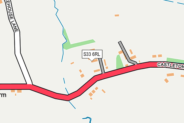 S33 6RL map - OS OpenMap – Local (Ordnance Survey)