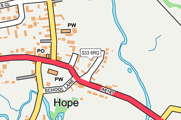S33 6RQ map - OS OpenMap – Local (Ordnance Survey)