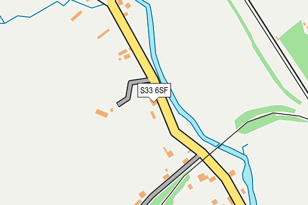 S33 6SF map - OS OpenMap – Local (Ordnance Survey)