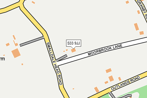 S33 9JJ map - OS OpenMap – Local (Ordnance Survey)