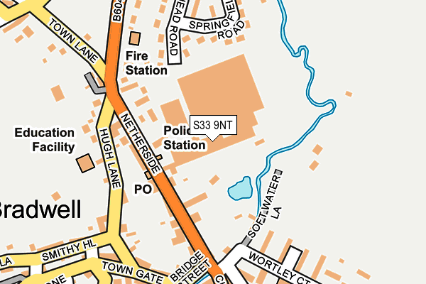 S33 9NT map - OS OpenMap – Local (Ordnance Survey)