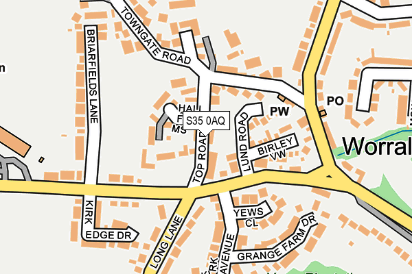 S35 0AQ map - OS OpenMap – Local (Ordnance Survey)