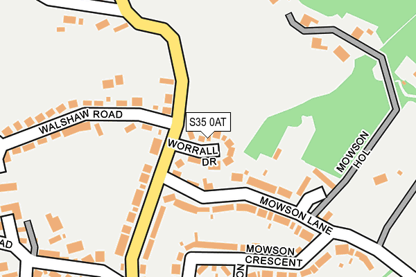 S35 0AT map - OS OpenMap – Local (Ordnance Survey)