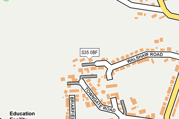 S35 0BF map - OS OpenMap – Local (Ordnance Survey)