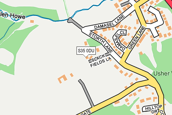 S35 0DU map - OS OpenMap – Local (Ordnance Survey)