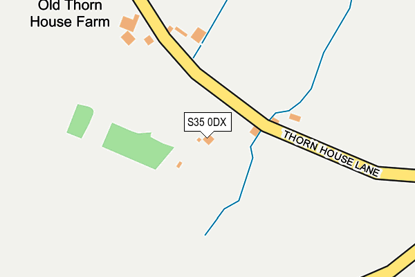 S35 0DX map - OS OpenMap – Local (Ordnance Survey)