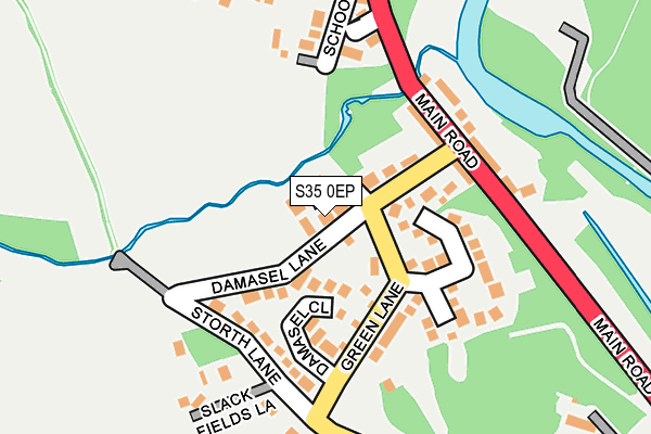 S35 0EP map - OS OpenMap – Local (Ordnance Survey)