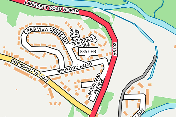 S35 0FB map - OS OpenMap – Local (Ordnance Survey)