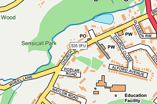 S35 0FU map - OS OpenMap – Local (Ordnance Survey)