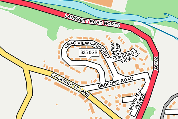 S35 0GB map - OS OpenMap – Local (Ordnance Survey)