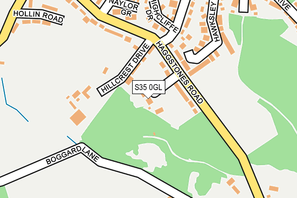 S35 0GL map - OS OpenMap – Local (Ordnance Survey)