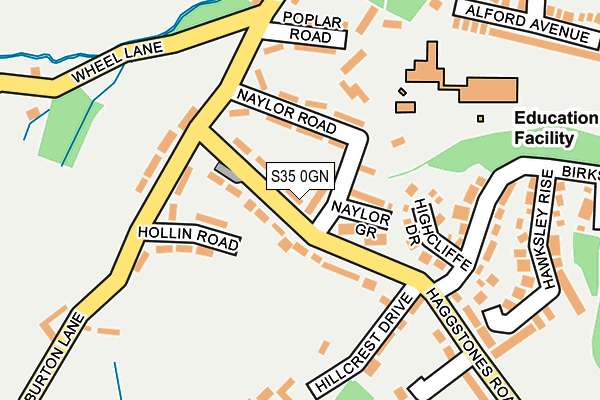 S35 0GN map - OS OpenMap – Local (Ordnance Survey)
