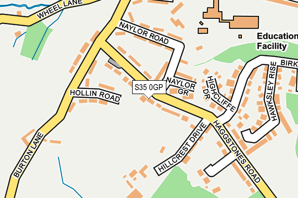S35 0GP map - OS OpenMap – Local (Ordnance Survey)
