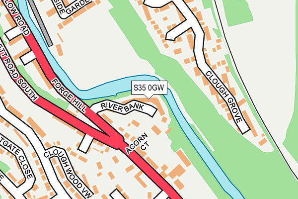 S35 0GW map - OS OpenMap – Local (Ordnance Survey)