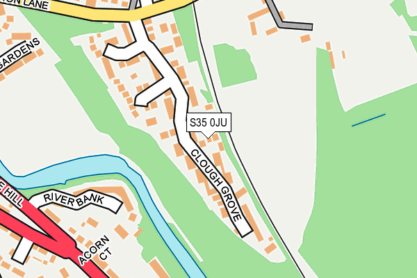 S35 0JU map - OS OpenMap – Local (Ordnance Survey)