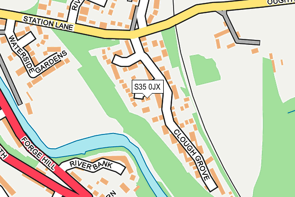 S35 0JX map - OS OpenMap – Local (Ordnance Survey)
