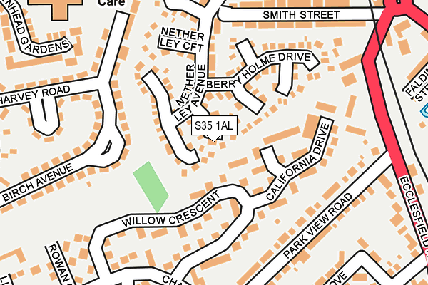S35 1AL map - OS OpenMap – Local (Ordnance Survey)