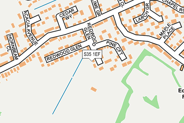 S35 1EF map - OS OpenMap – Local (Ordnance Survey)
